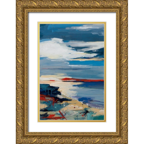 Wilderness Gold Ornate Wood Framed Art Print with Double Matting by Fitzsimmons, A.