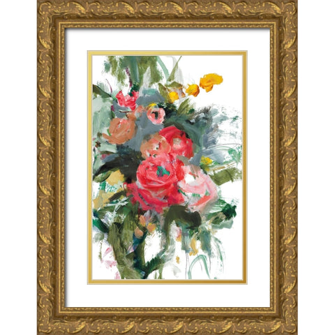 Cotton Candy Gold Ornate Wood Framed Art Print with Double Matting by Harwood, Jennifer
