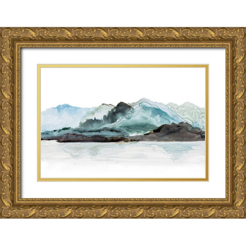 Island Dream Gold Ornate Wood Framed Art Print with Double Matting by Meyers, Rebecca