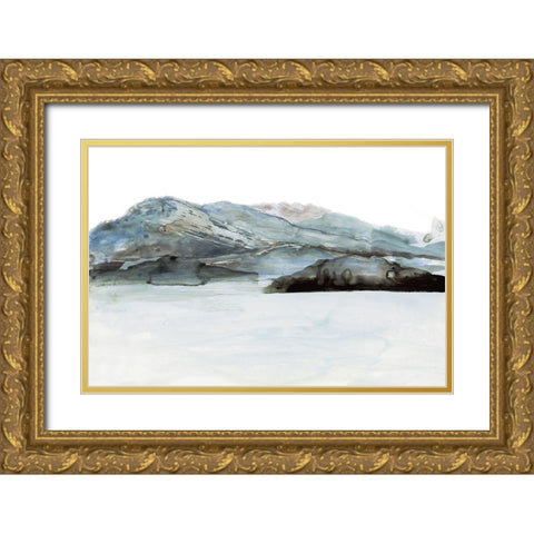 Island View Gold Ornate Wood Framed Art Print with Double Matting by Meyers, Rebecca