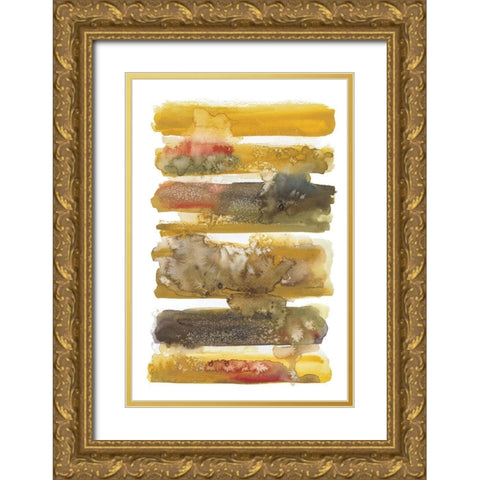 Dreaming Ochre I Gold Ornate Wood Framed Art Print with Double Matting by Pasion, Wani