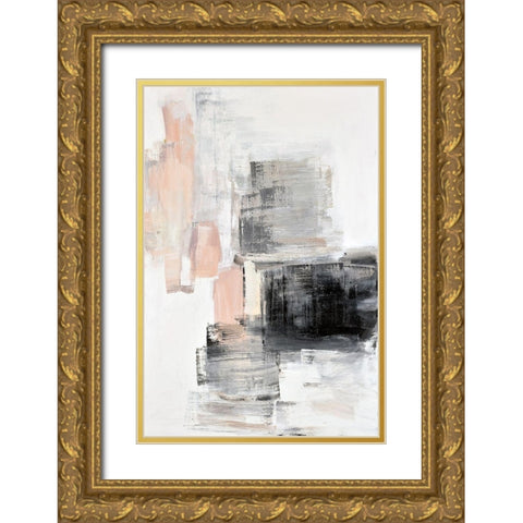 Peaches I Gold Ornate Wood Framed Art Print with Double Matting by Snow , Aerial