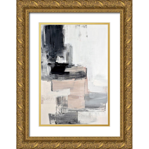 Peaches II Gold Ornate Wood Framed Art Print with Double Matting by Snow , Aerial