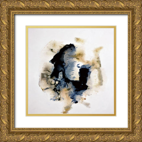 Pilot Gold Ornate Wood Framed Art Print with Double Matting by Snow , Aerial