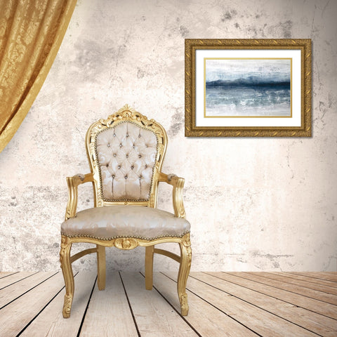 Horizon Gold Ornate Wood Framed Art Print with Double Matting by Stephane Fontaine