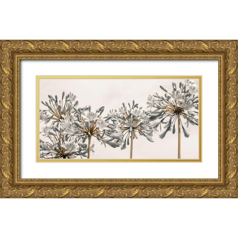 African Lily II Gold Ornate Wood Framed Art Print with Double Matting by Frank, Assaf