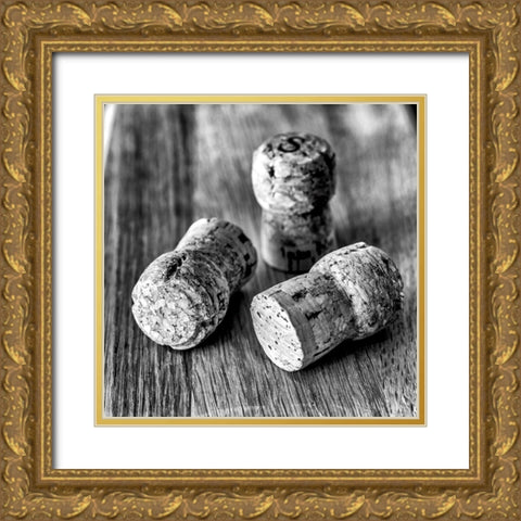 Corks IV Gold Ornate Wood Framed Art Print with Double Matting by Frank, Assaf