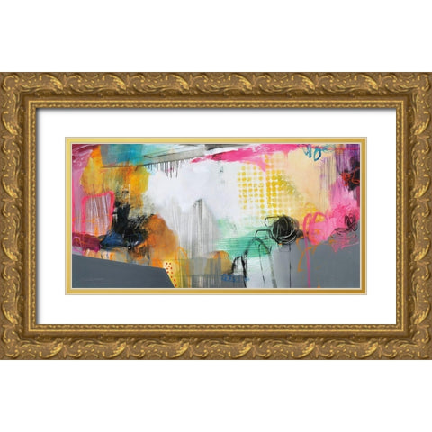 While I Was Waiting Gold Ornate Wood Framed Art Print with Double Matting by Barnes, Natasha