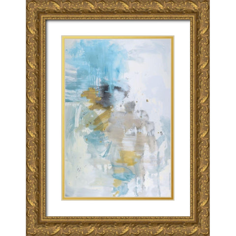 Afloat Gold Ornate Wood Framed Art Print with Double Matting by Ellens, Jacqueline