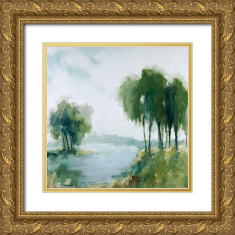Summer Colors Gold Ornate Wood Framed Art Print with Double Matting by Ellens, Jacqueline