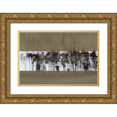 Golden Faith I Gold Ornate Wood Framed Art Print with Double Matting by Hoh, Roy