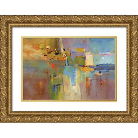 Atypical Reflections Gold Ornate Wood Framed Art Print with Double Matting by Jackson, Victoria