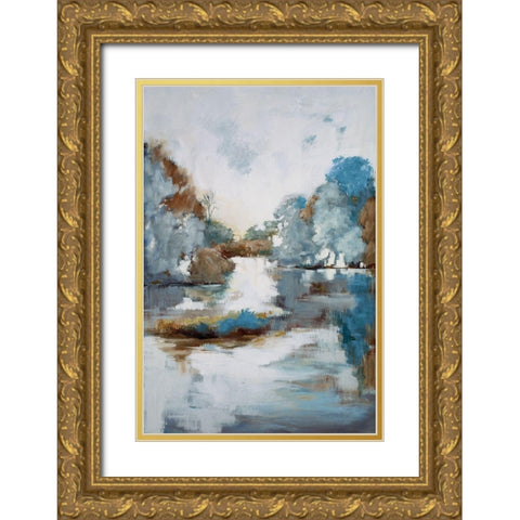 Finding Center Gold Ornate Wood Framed Art Print with Double Matting by Buckley, Mary Parker