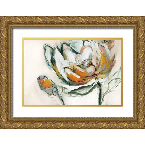 Bloomed IV Gold Ornate Wood Framed Art Print with Double Matting by Fitzsimmons, A.