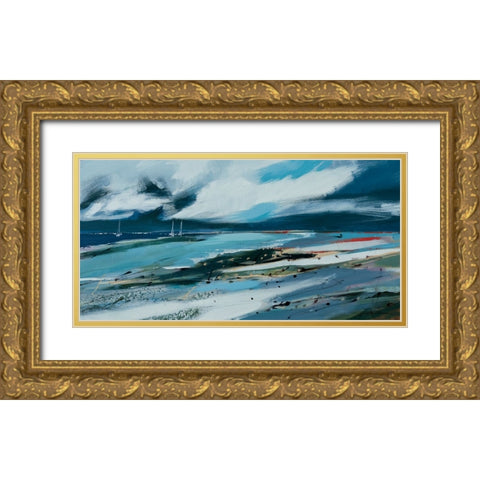 Safe Harbour Gold Ornate Wood Framed Art Print with Double Matting by Fitzsimmons, A.