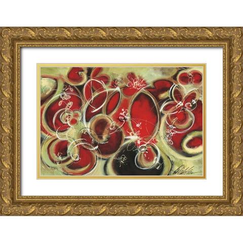 Dawnn Gold Ornate Wood Framed Art Print with Double Matting by Pryor, Patrick