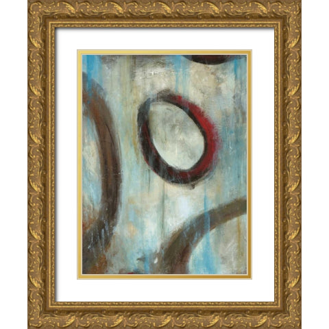 Graysons Loops I Gold Ornate Wood Framed Art Print with Double Matting by Pasion, Wani