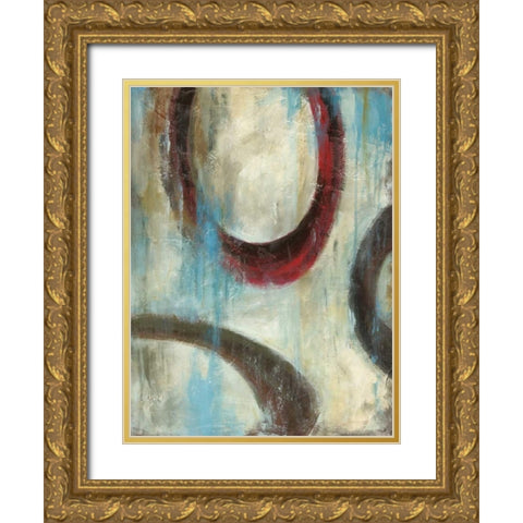 Graysons Loops II Gold Ornate Wood Framed Art Print with Double Matting by Pasion, Wani