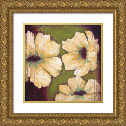 Blooms II Gold Ornate Wood Framed Art Print with Double Matting by Pasion, Wani