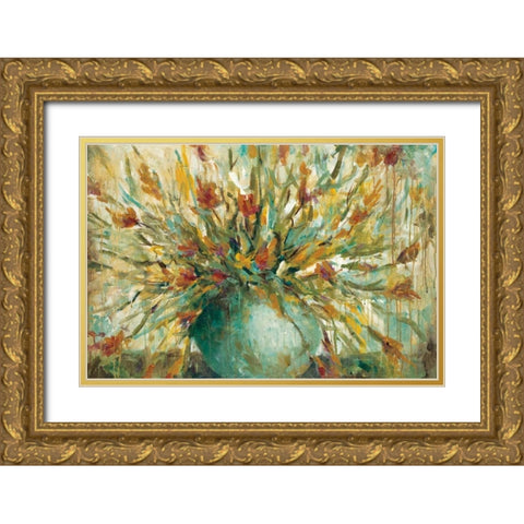 Grande Bouquet Gold Ornate Wood Framed Art Print with Double Matting by Pasion, Wani