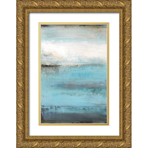 Beyond The Sea Gold Ornate Wood Framed Art Print with Double Matting by Pasion, Wani