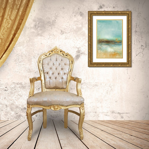 Let The Summer Sun Shine Gold Ornate Wood Framed Art Print with Double Matting by Pasion, Wani