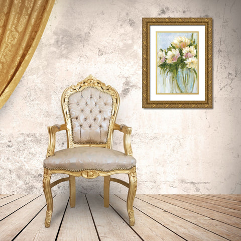 Im Blushing Gold Ornate Wood Framed Art Print with Double Matting by Wani, Pasion
