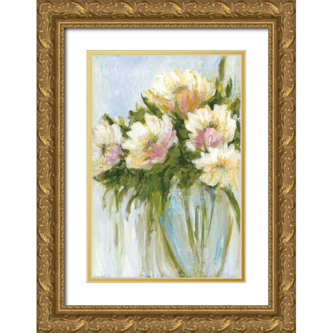 Im Blushing Gold Ornate Wood Framed Art Print with Double Matting by Wani, Pasion