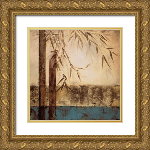 Bamboo Royale I Gold Ornate Wood Framed Art Print with Double Matting by Quintero, Tita