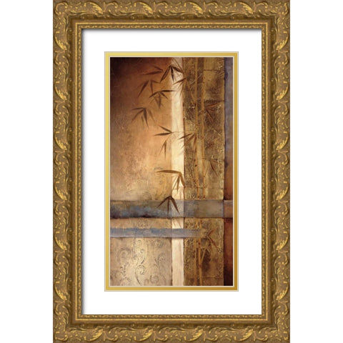 Bamboo Inspirations I Gold Ornate Wood Framed Art Print with Double Matting by Quintero, Tita