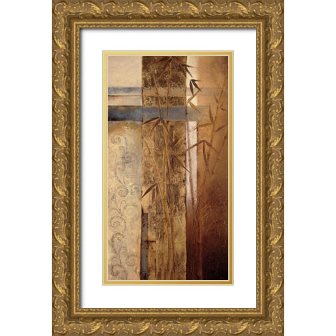 Bamboo Inspirations II Gold Ornate Wood Framed Art Print with Double Matting by Quintero, Tita