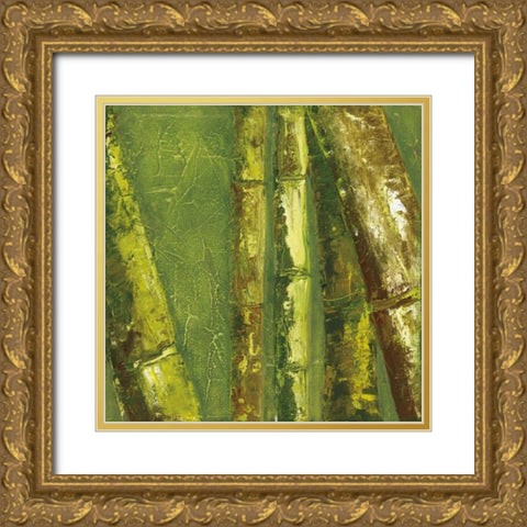 Bamboo Columbia I Gold Ornate Wood Framed Art Print with Double Matting by Quintero, Tita