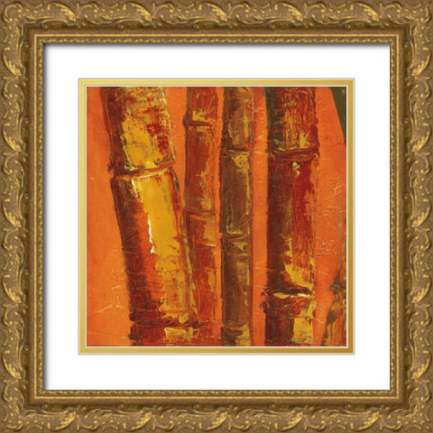 Bamboo Columbia III Gold Ornate Wood Framed Art Print with Double Matting by Quintero, Tita