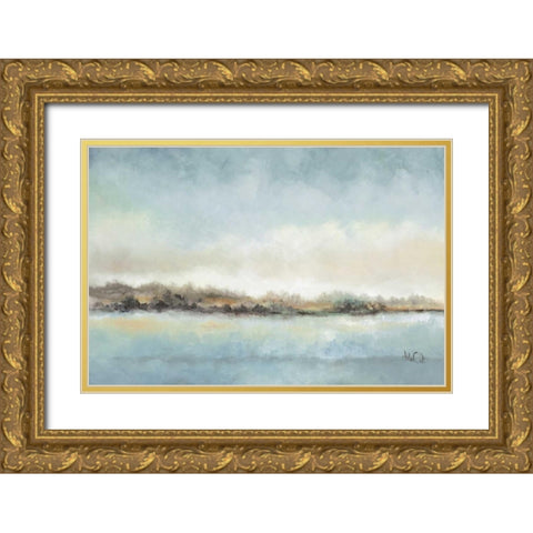 Calm Horizon Gold Ornate Wood Framed Art Print with Double Matting by Quintero, Tita