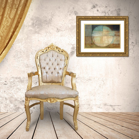 Map of a Perfect Day Gold Ornate Wood Framed Art Print with Double Matting by Ross, Heather