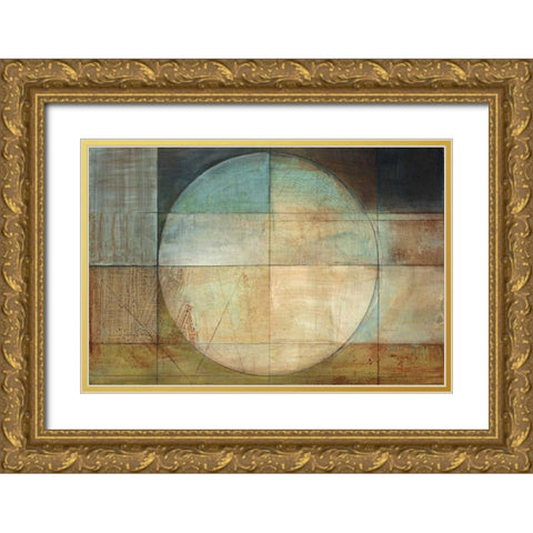 Map of a Perfect Day Gold Ornate Wood Framed Art Print with Double Matting by Ross, Heather