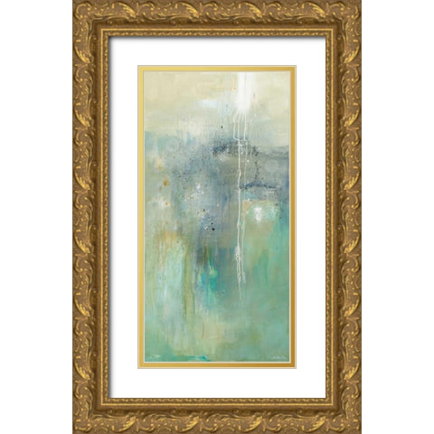 Sparks of Sea and Sunshine Gold Ornate Wood Framed Art Print with Double Matting by Ross, Heather