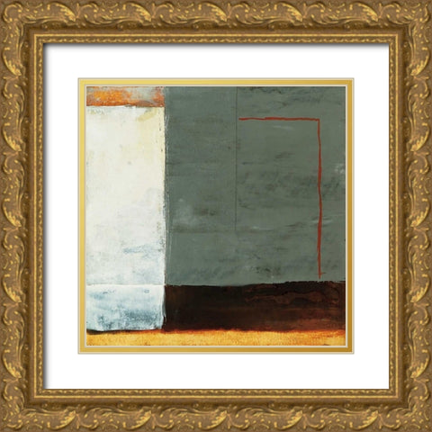 Inner Profile I Gold Ornate Wood Framed Art Print with Double Matting by Ribas, Jaume