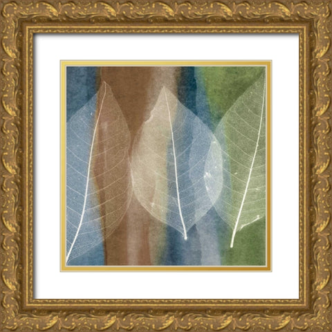 Leaf Structure II Gold Ornate Wood Framed Art Print with Double Matting by Rehner, John