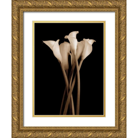 The Gathering Gold Ornate Wood Framed Art Print with Double Matting by Rehner, John