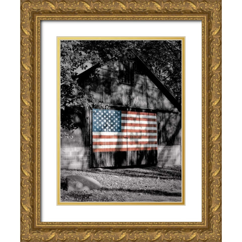 Made in the USA Gold Ornate Wood Framed Art Print with Double Matting by Roffman, Richard