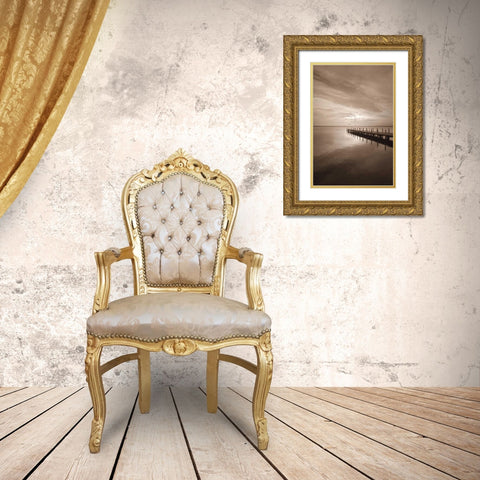 Come With Me Gold Ornate Wood Framed Art Print with Double Matting by Szilagyi, Ily