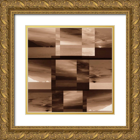 Tranquil Horizons Gold Ornate Wood Framed Art Print with Double Matting by Sheret, Rene