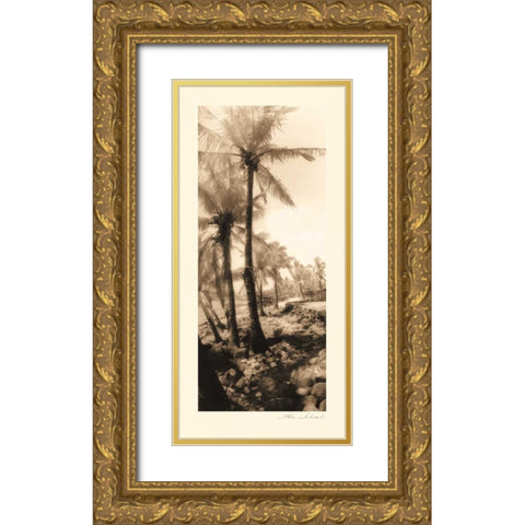 Equatorial Breeze I Gold Ornate Wood Framed Art Print with Double Matting by Schrack, Thea