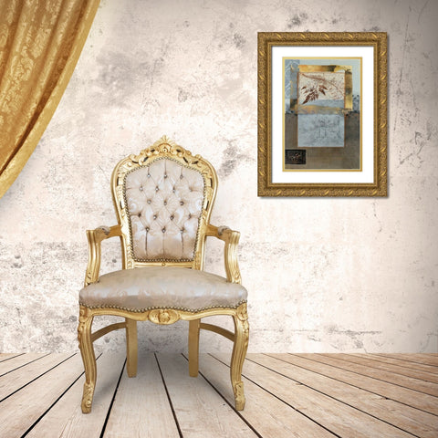 Nature Leaf I Gold Ornate Wood Framed Art Print with Double Matting by Tunick, Connie