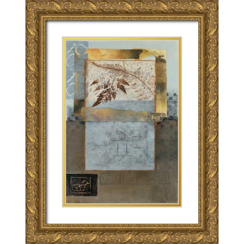 Nature Leaf I Gold Ornate Wood Framed Art Print with Double Matting by Tunick, Connie
