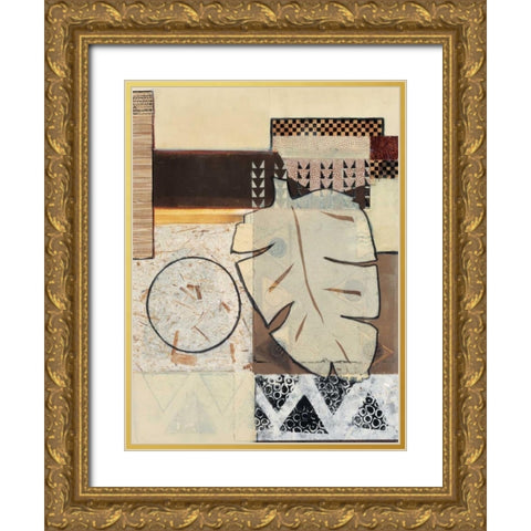 Global Patterns I Gold Ornate Wood Framed Art Print with Double Matting by Tunick, Connie