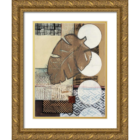 Global Patterns II Gold Ornate Wood Framed Art Print with Double Matting by Tunick, Connie