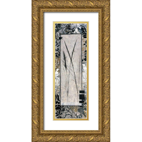 Damask II Gold Ornate Wood Framed Art Print with Double Matting by Tunick, Connie