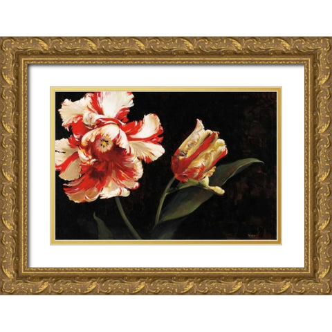 Resplendent Gold Ornate Wood Framed Art Print with Double Matting by Tomao, Jennie